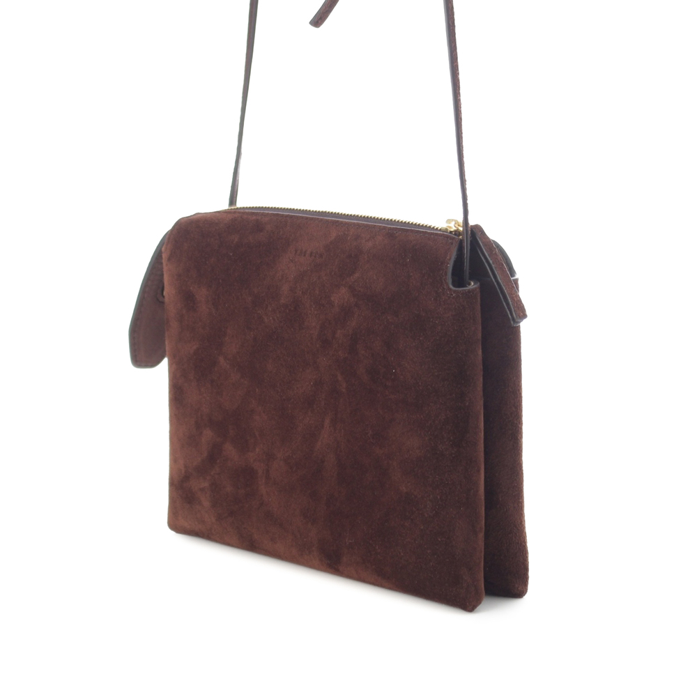 Pre-Loved The Row Mini Suede Nu Twin Crossbody - Picture 2 of 12
